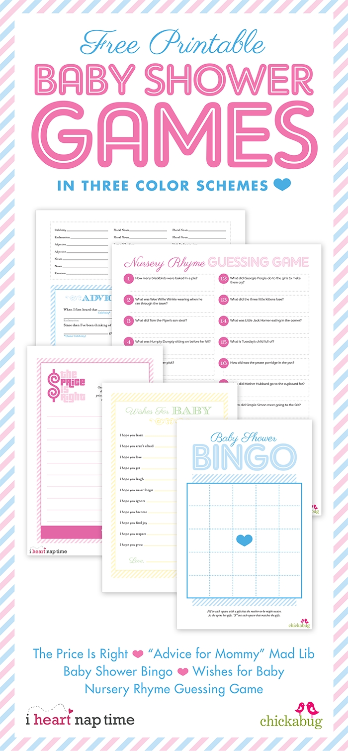 Free Printable Baby Shower Games | Chickabug