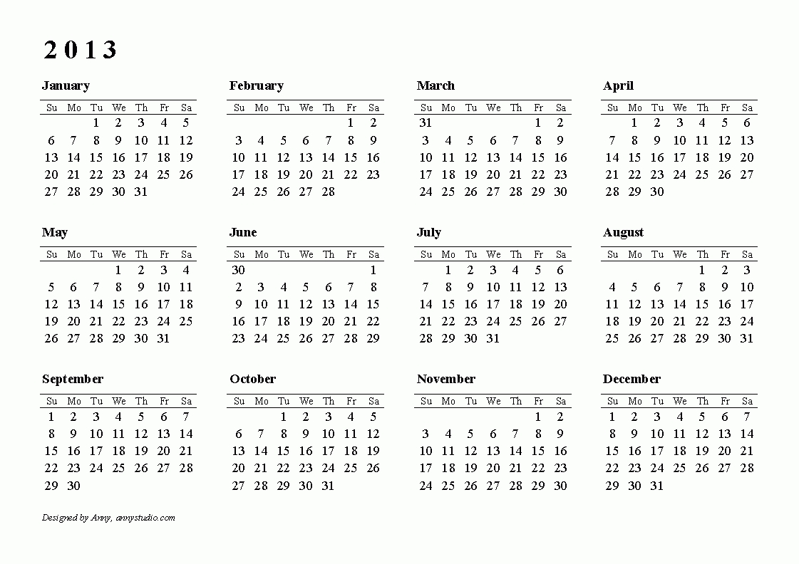 Free Printable Calendars And Planners For 2019 And Past Years