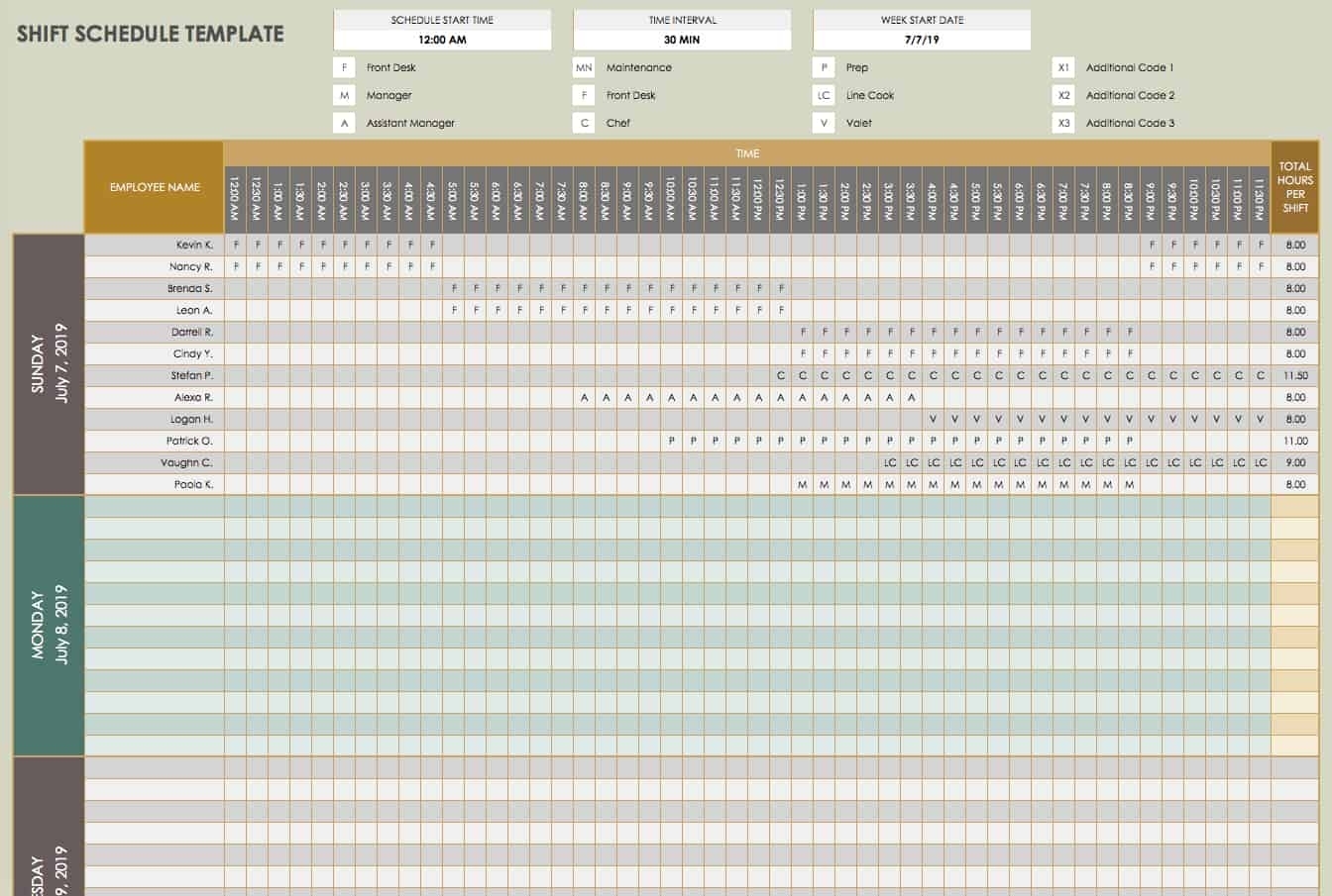 Free Printable Daily Calendar Templates | Smartsheet