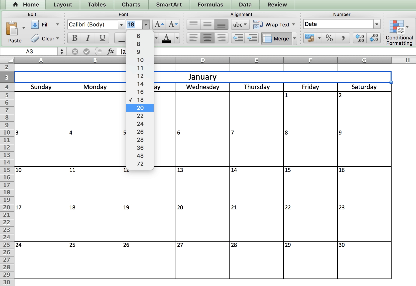 Free, Printable Excel Calendar Templates For 2019 &amp; On