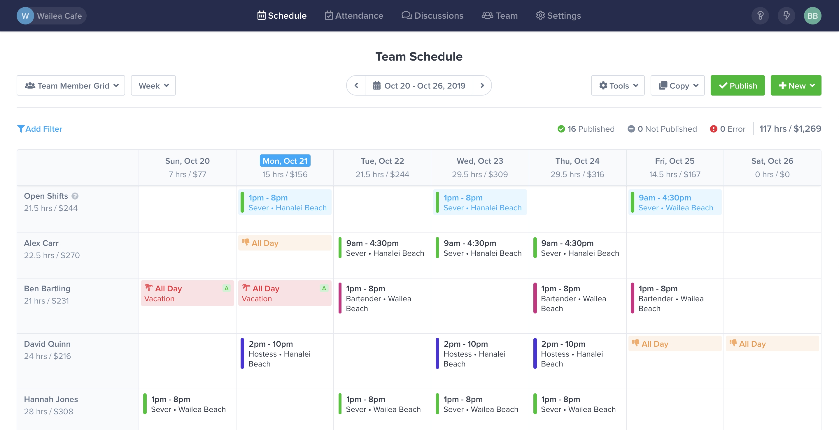 Free Work Schedule Maker &amp; Time Clock App - Zoomshift