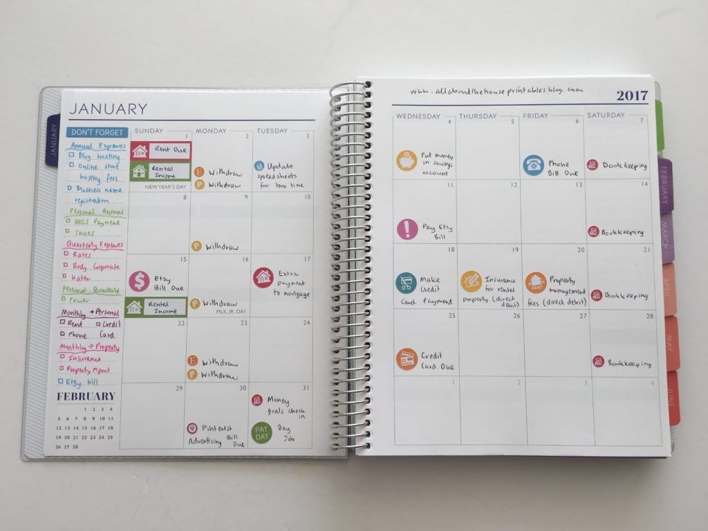 How To Color Code Bill Paying In Your Planner (7 Different