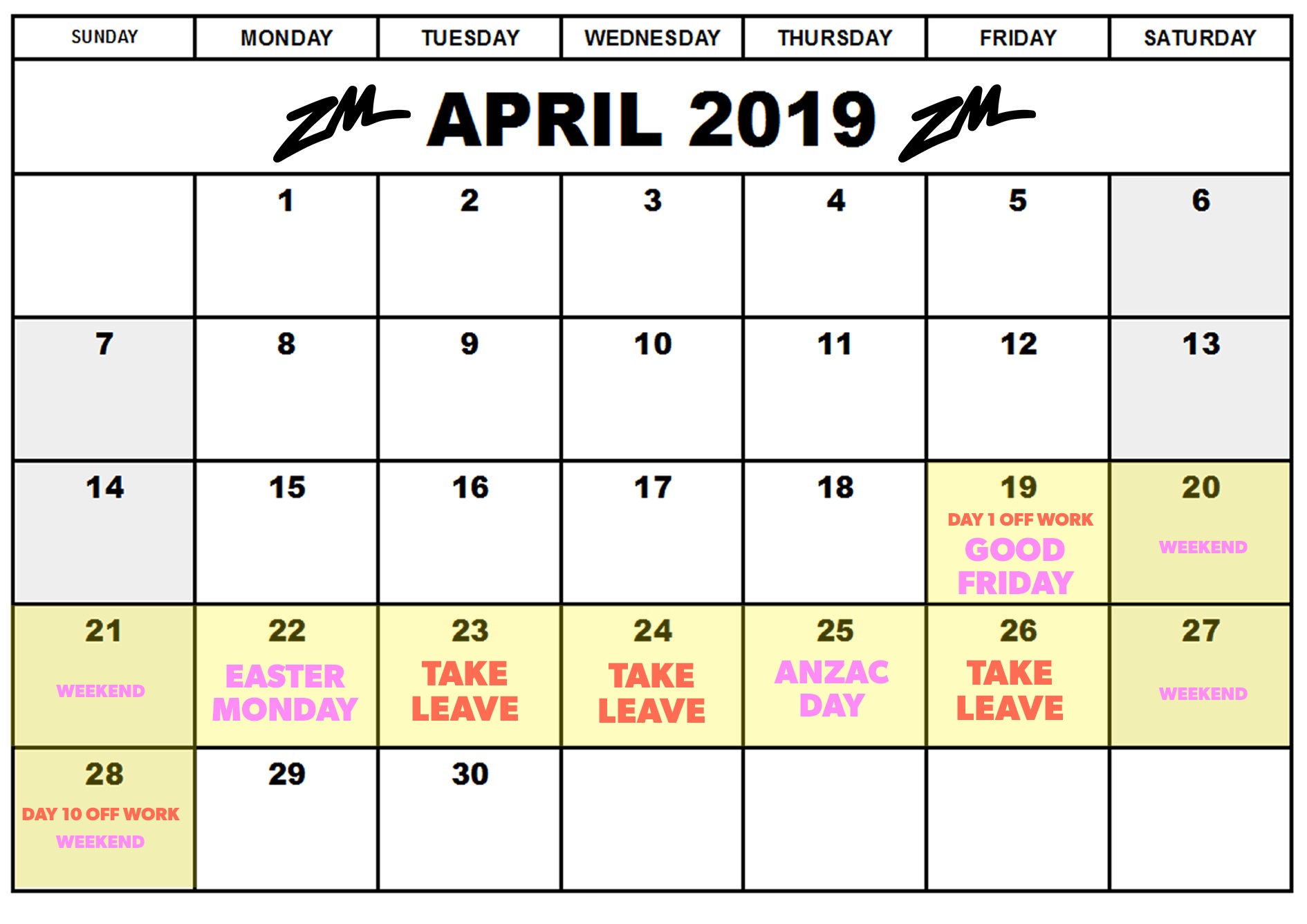 How You Can Take 10 Days Off This Month Only Use 3 Days Of Leave