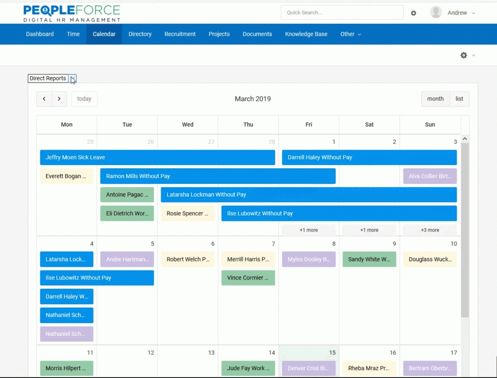 Hr Calendar: Never Miss A Date – Peopleforce