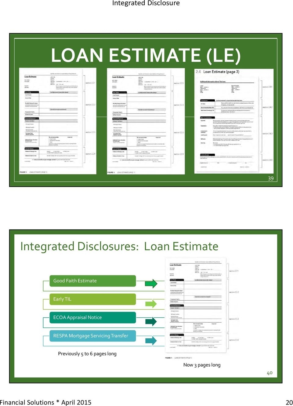 Integrated Mortgage Disclosures - Pdf Free Download