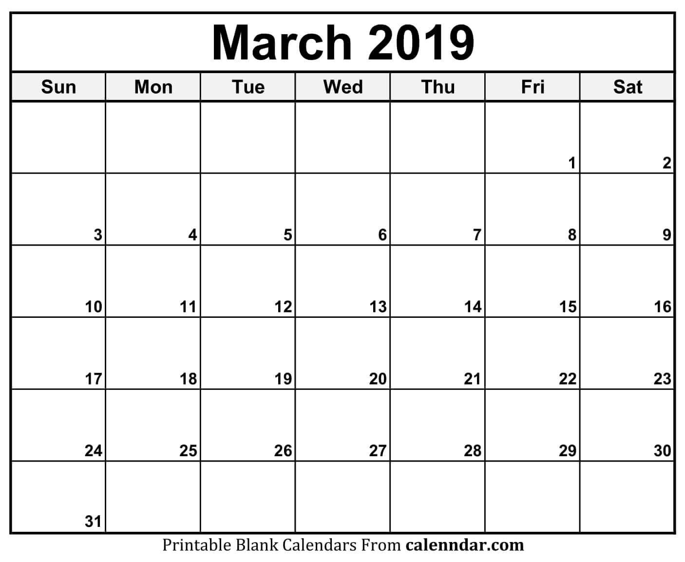 March Calendar 2019 11X17 #march #march2019Calendar