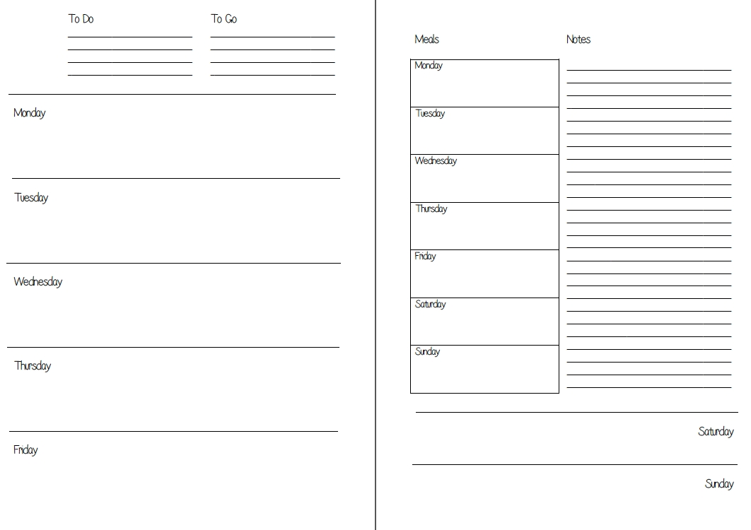 Mswenduhh Planning &amp; Printable: Free Printable Inserts