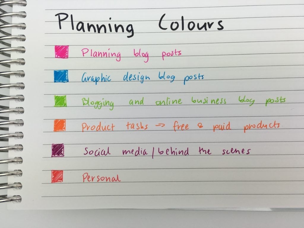 Planner Organization: How To Color-Code Your Planner So You