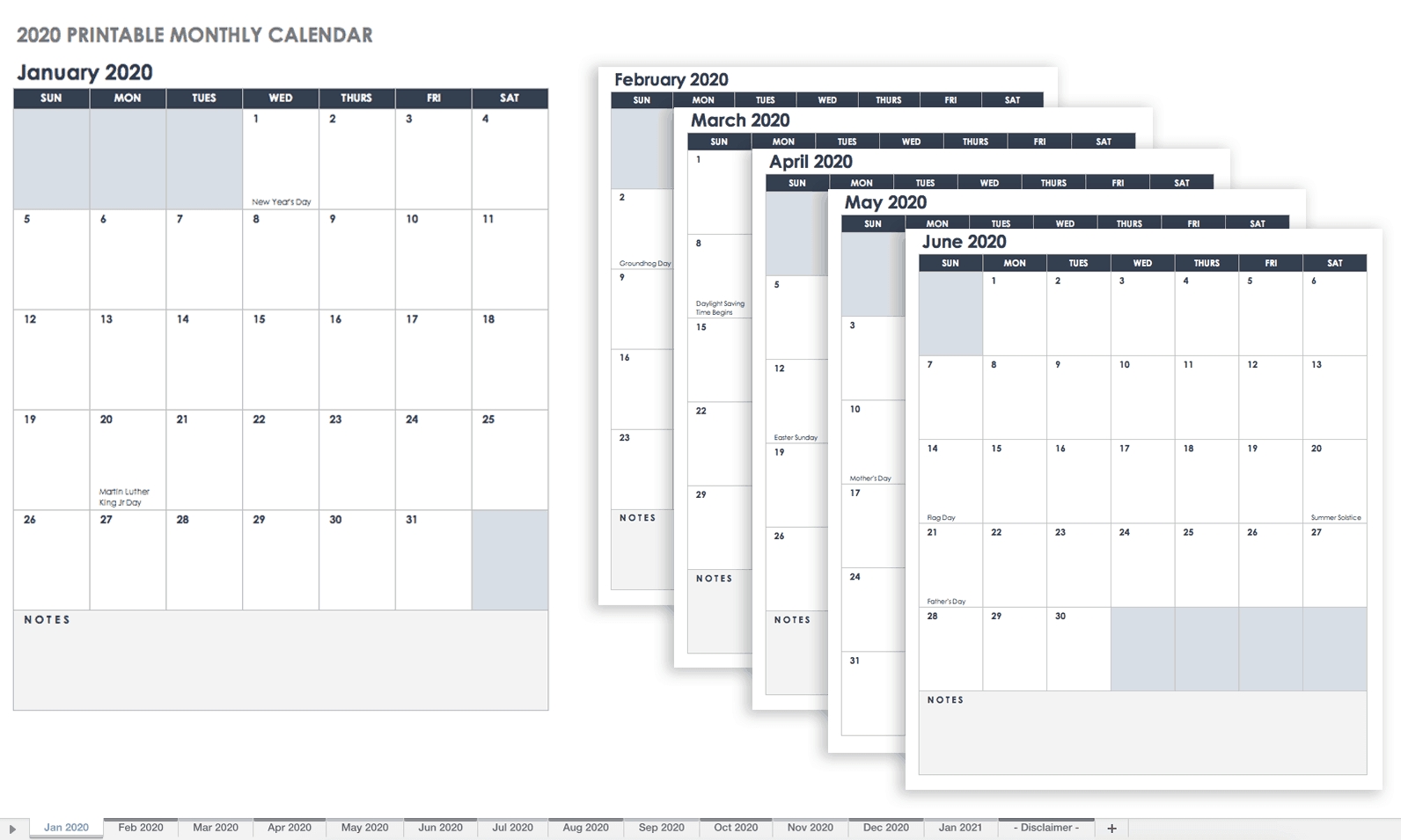 Plantillas De Calendario En Excel Gratuitas Y Listas Para