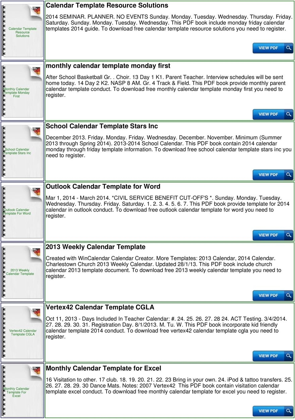 Preaching Calendar Template 2025