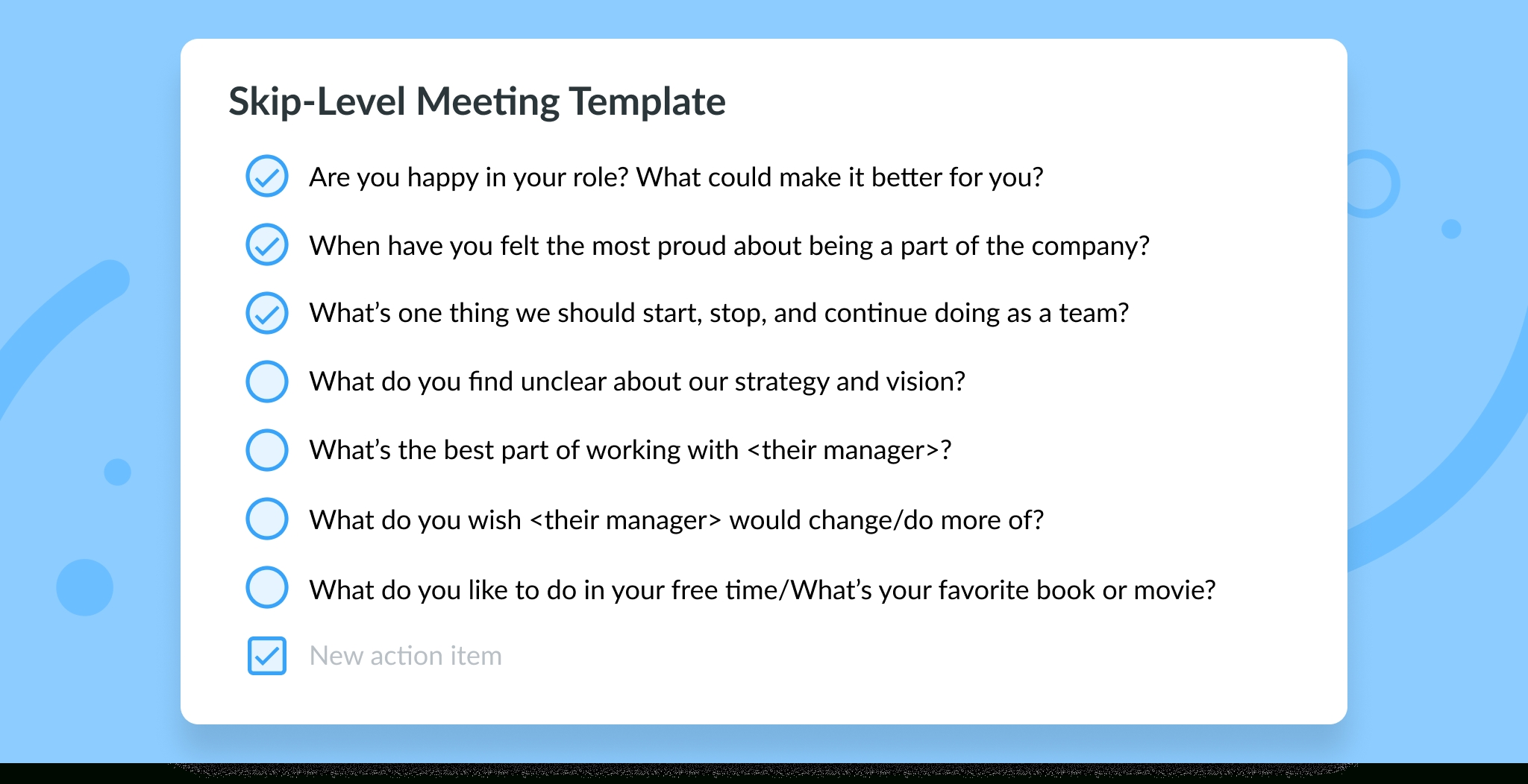 Skip-Level Meetings: Top 7 Questions &amp; Best Practices [Free