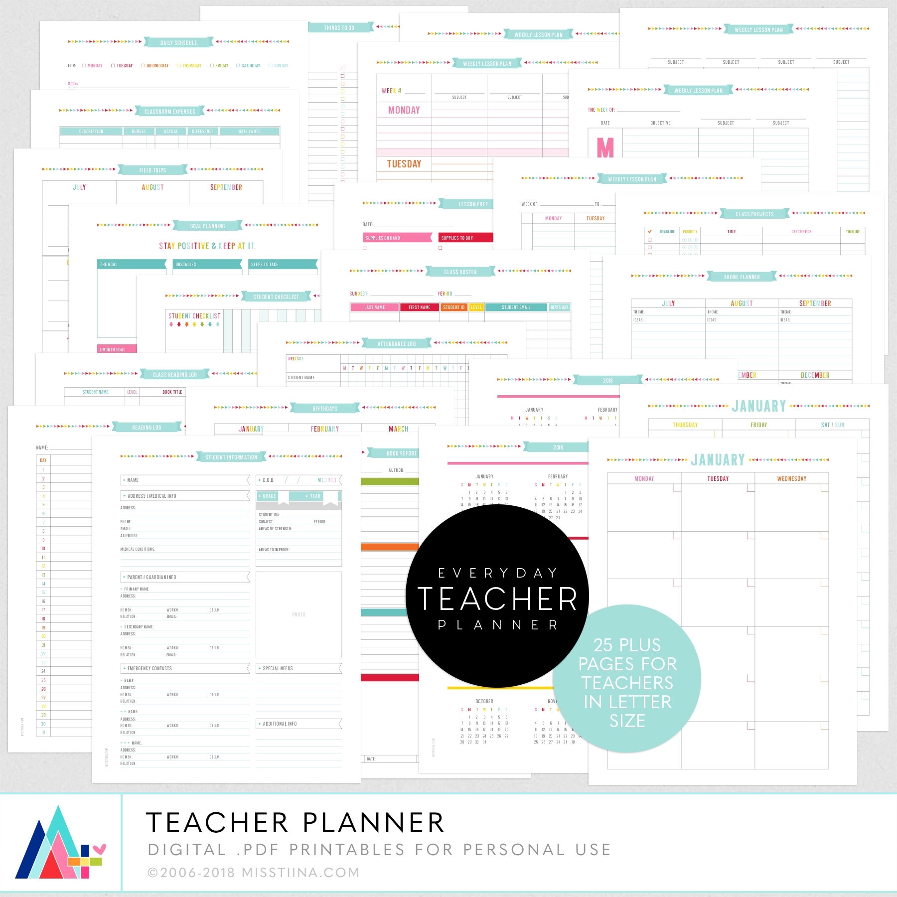 Teacher Planner By Miss Tiina | Misstiina