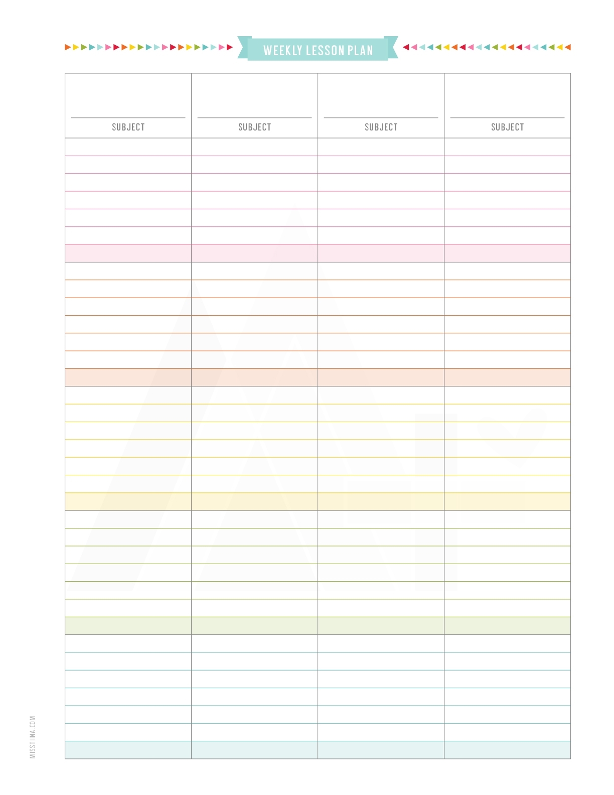 Teacher Planner By Miss Tiina | Misstiina