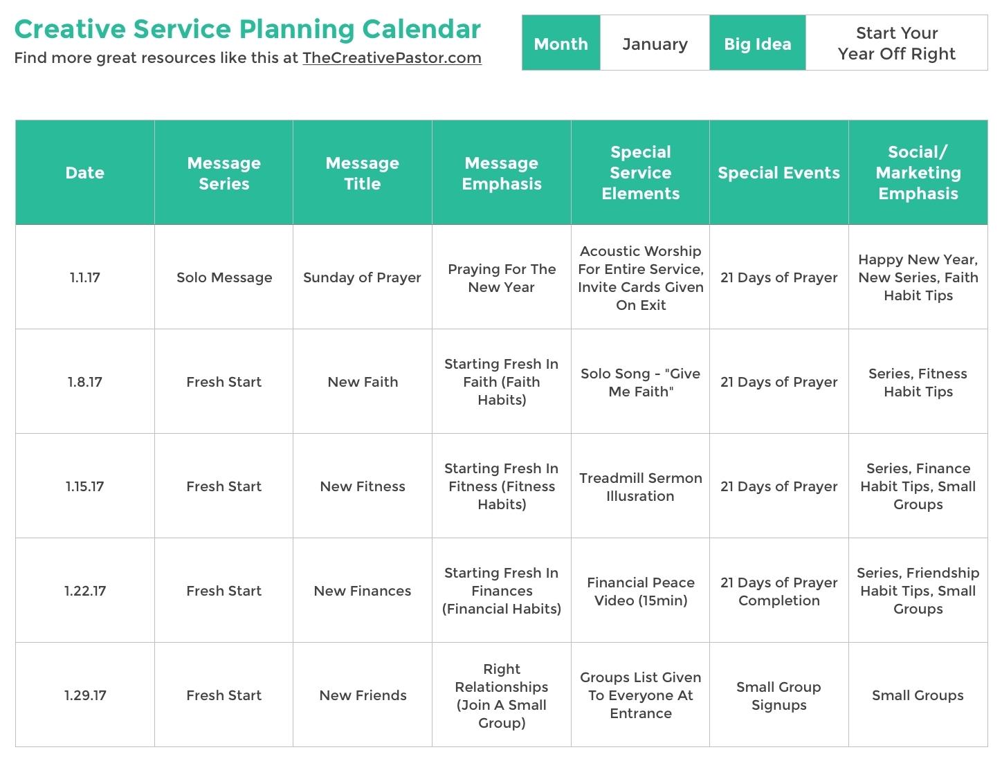 The Essential Planning Calendar Your Church Needs To Be