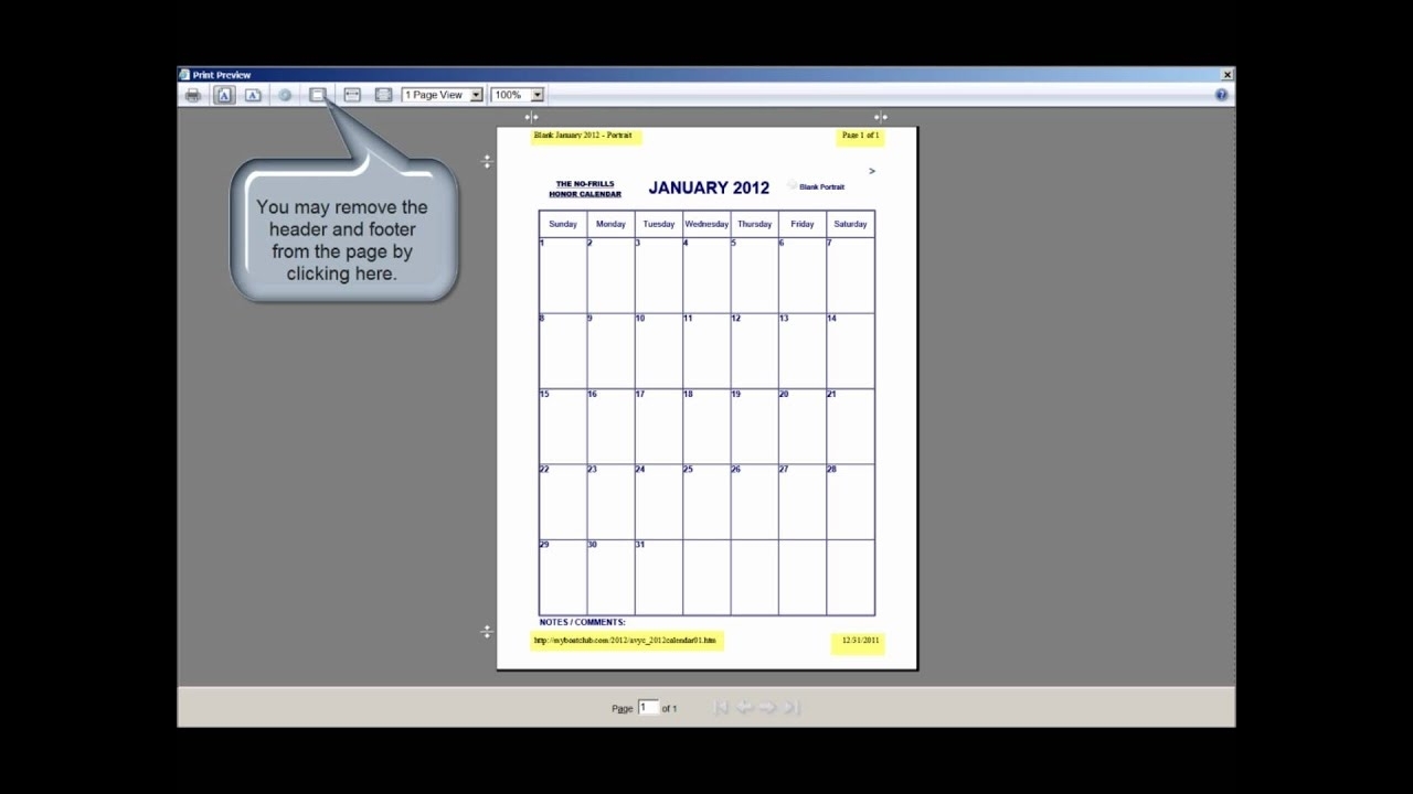 The No-Frills Printable Calendar - How To Print Our Calendars In Portrait  And Landscape Mode