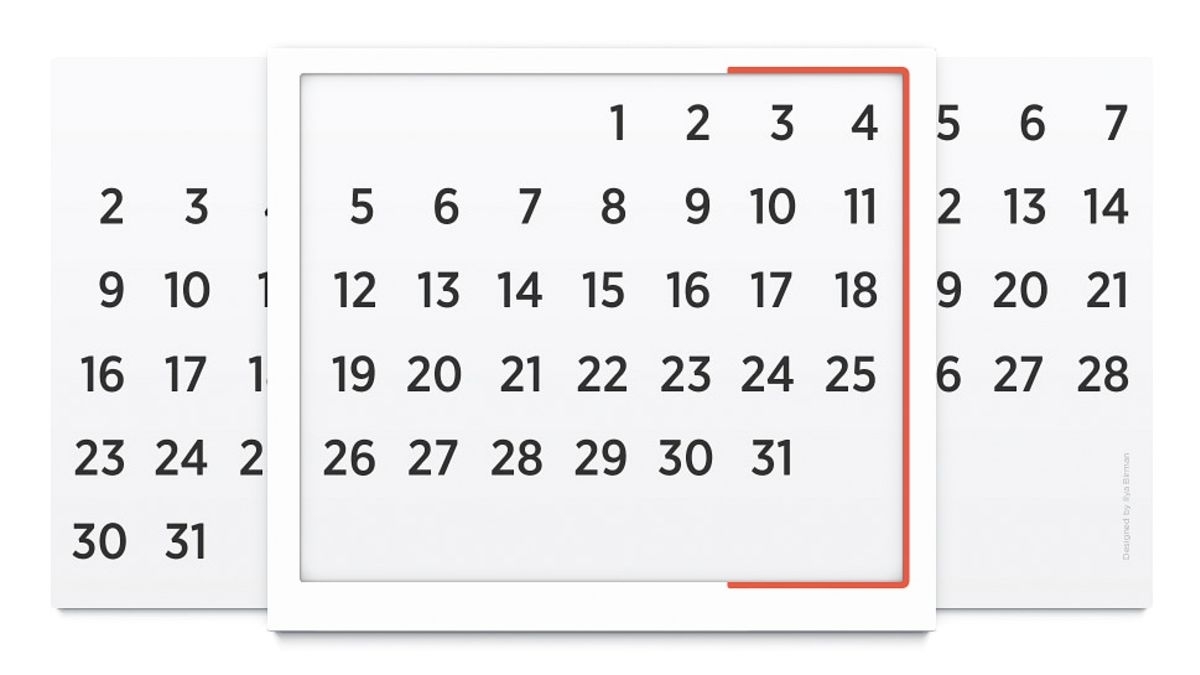 This Simple Chart Is A Brilliantly Minimal Perpetual Calendar