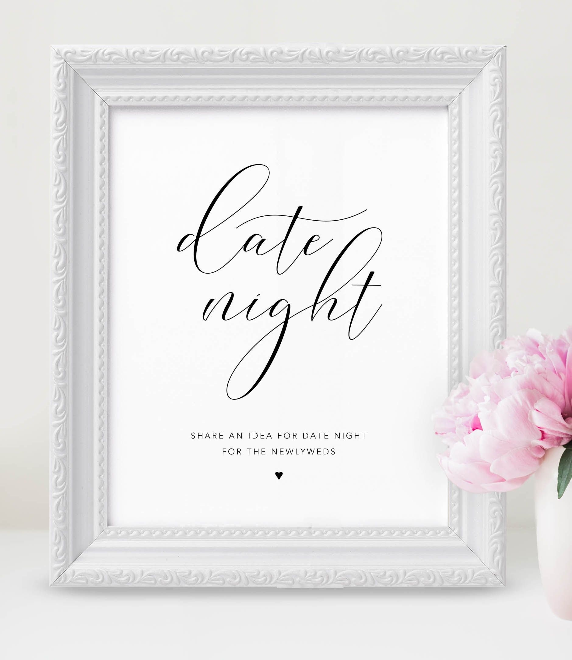 Use This Cute Date Night Jar Sign At Your Wedding! Wedding