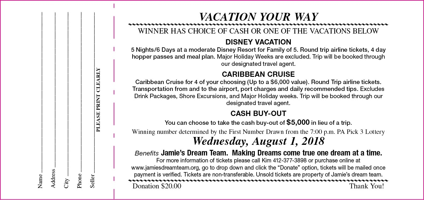 Vacation Your Way Raffle - Win A Disney Vacation, Caribbean