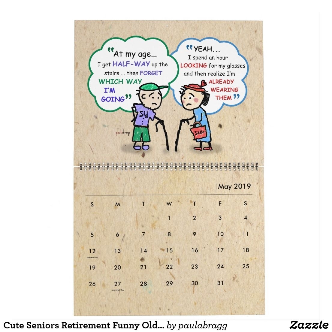 Cute Seniors Retirement Funny Old Age Jokes Quotes Calendar