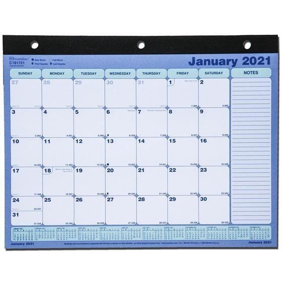 2021 Brownline C181721 Desk Pad Calendar 11 X 8-1/2&quot; | Nordisco