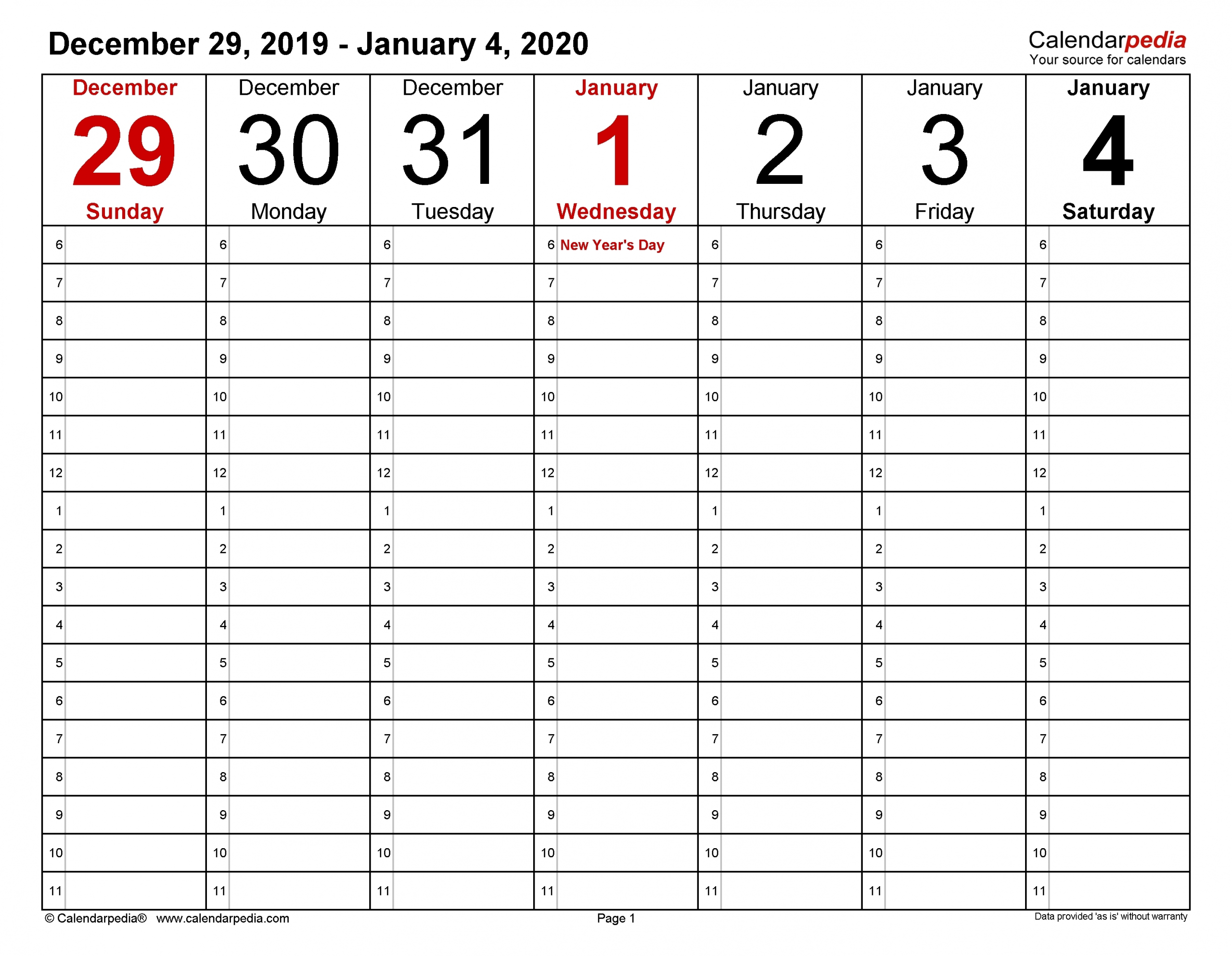 A Self Printed 8 1/2 X 11 Calender | Calendar Template 2020