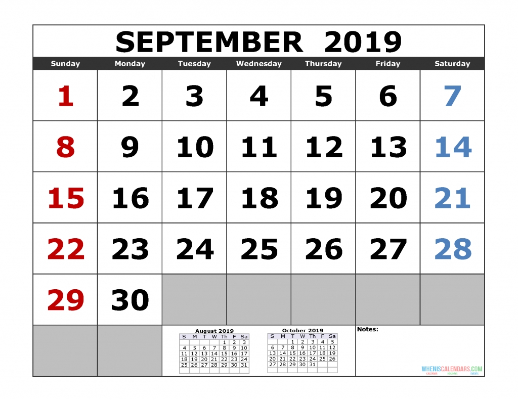 Free Download 2019 Printable Calendar Template (3 Month Calendar) – Free Printable 2020 Monthly