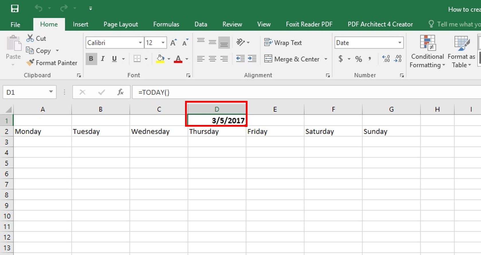 How To Create A Calendar In Excel | Step By Step Process