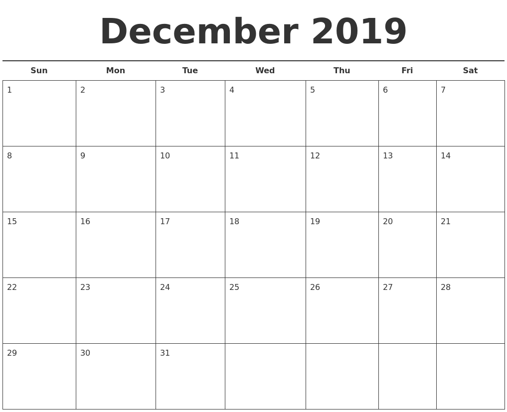 March 2019 – Page 4 – Template Calendar Design