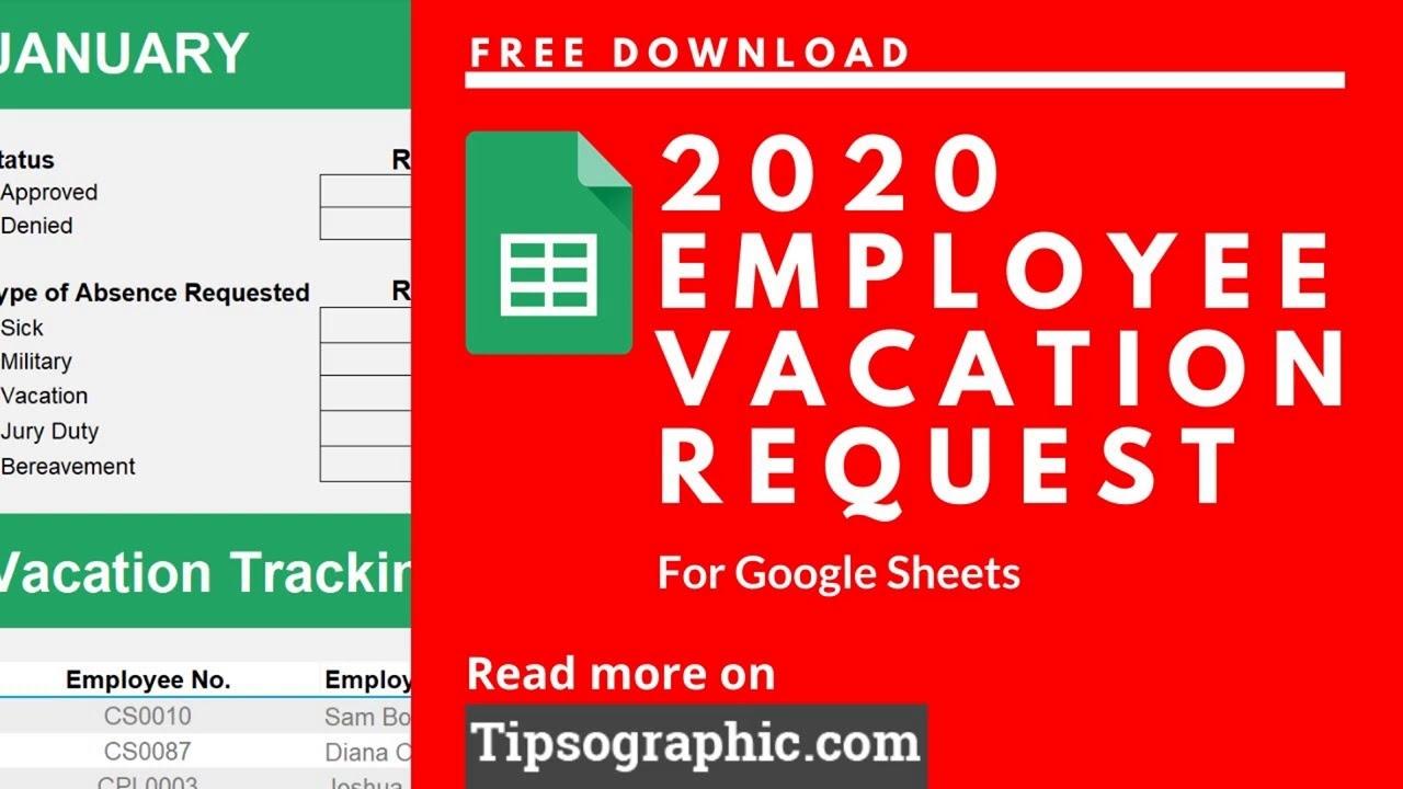 Printable Employee Vacation Calendar 2021 | Calendar Template 2020