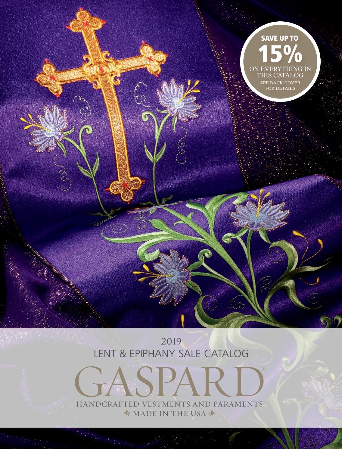 2019 Lent &amp; Epiphany Sale Catalog By Gaspardinc - Issuu