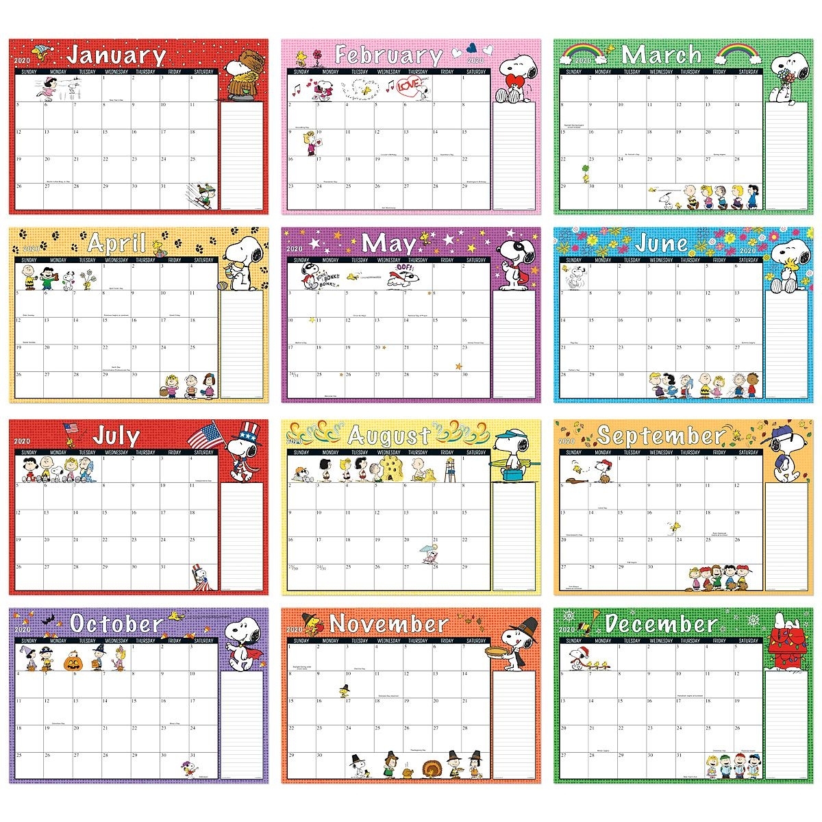 2020-2021 Peanuts® Calendar Pad