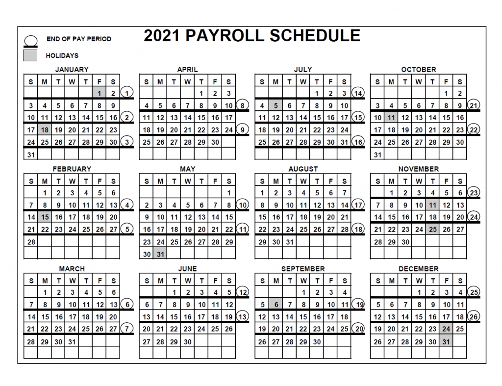 Nfc Pay Period Calendar 2021 Customize and Print