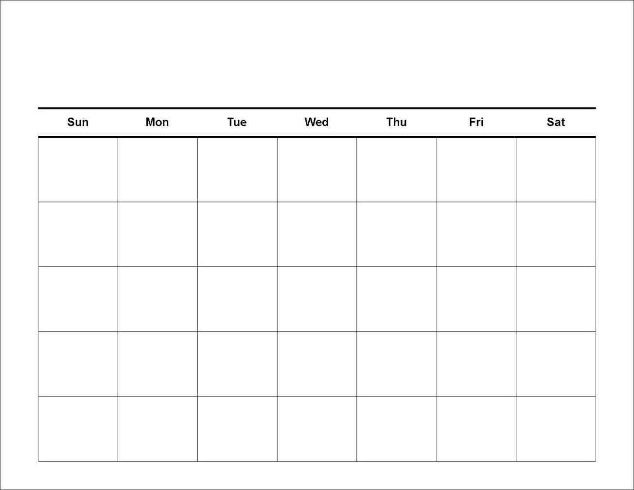 7 Day Calendar Template | Free Printable Calendar Templates