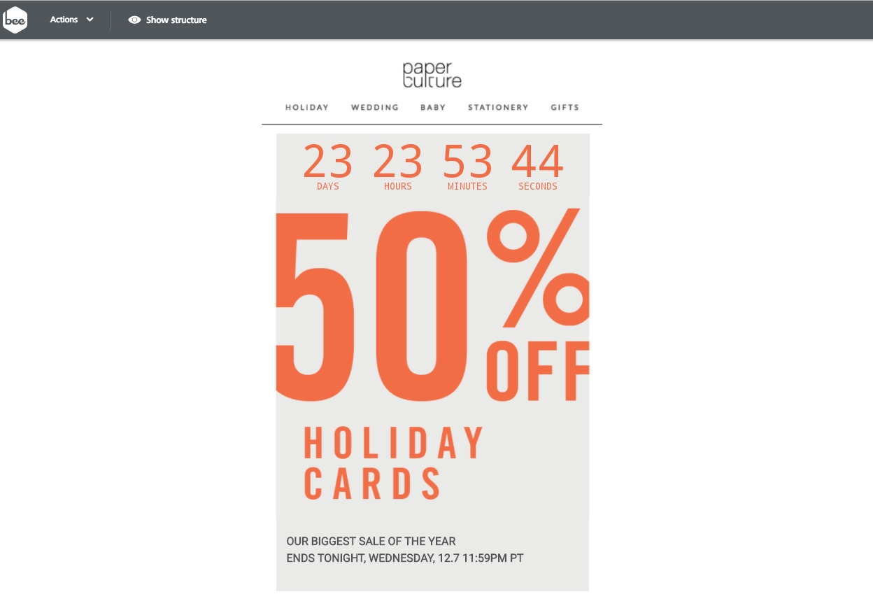 Add Christmas Countdown Timers To Emails In 2 Steps - Email