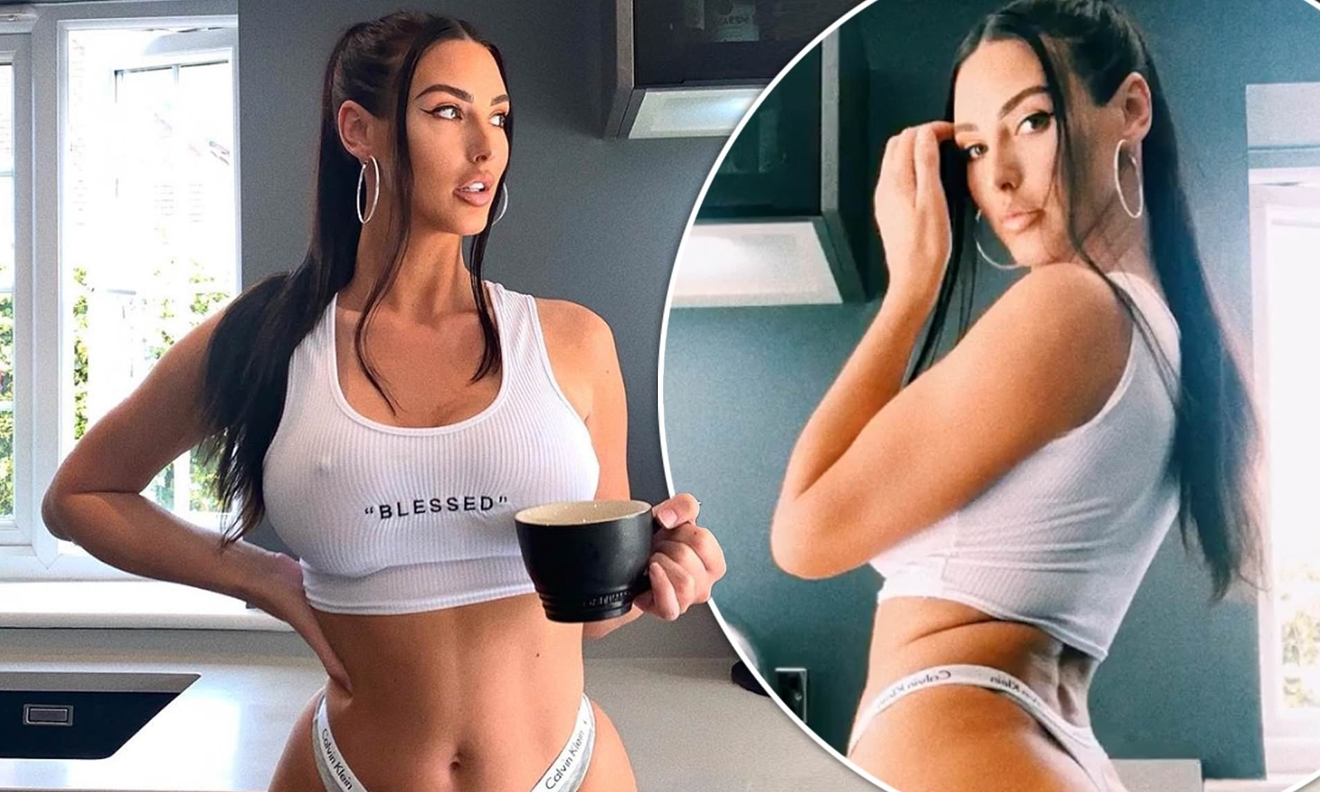 Alice Goodwin Shares Very Sexy Selfies In Crop Top And Thong