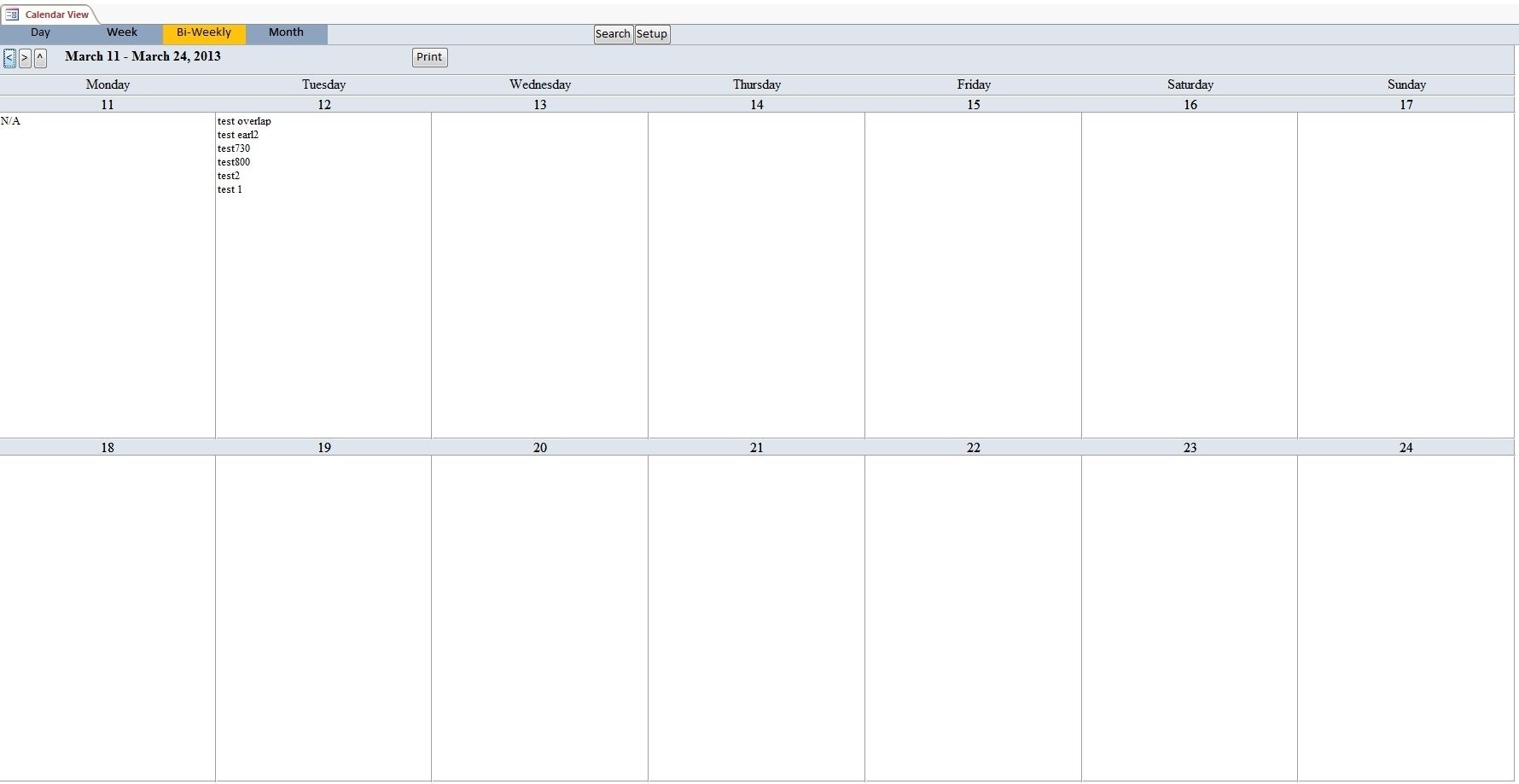 Bi-Weekly+Calendar+Template | Monthly Calendar Template