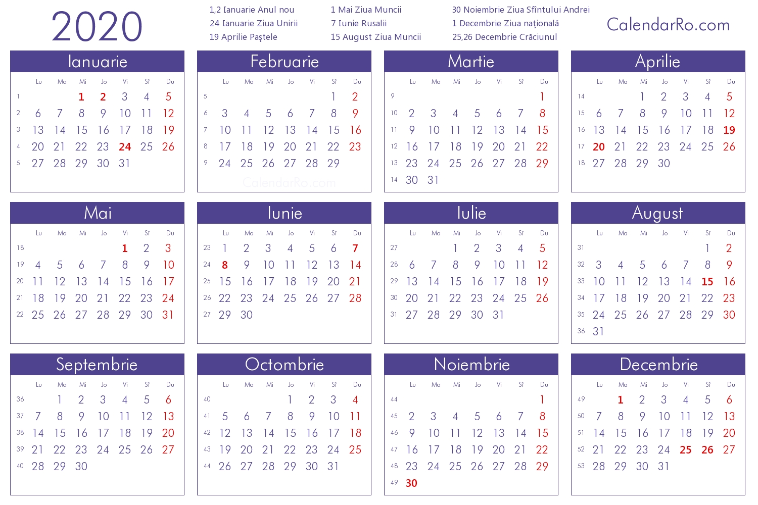 Calendar 2020 Când Cad Floriile Și Paștele, Anul Acesta