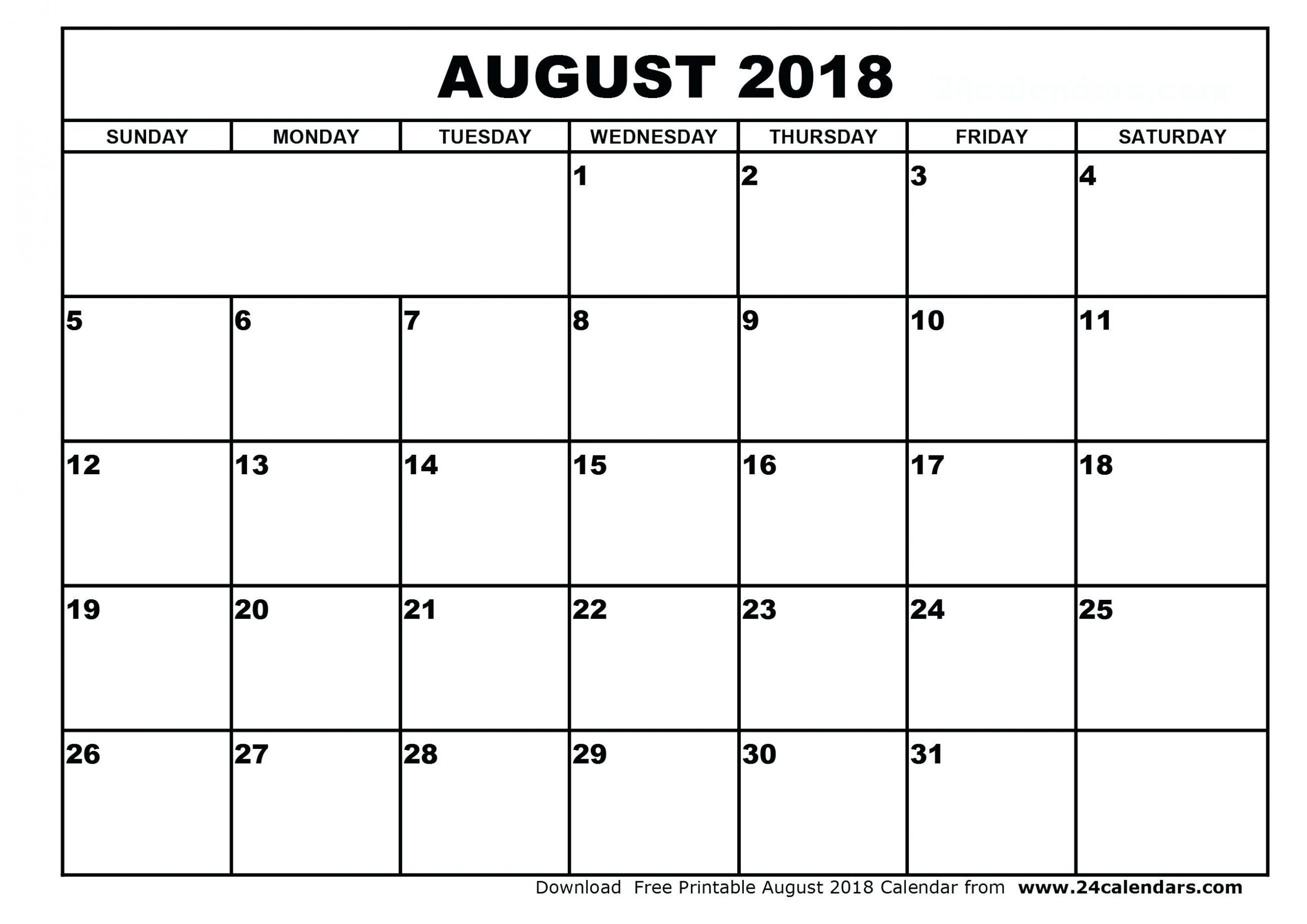 Calendar Template By Vertex42 In 2020 | August Calendar