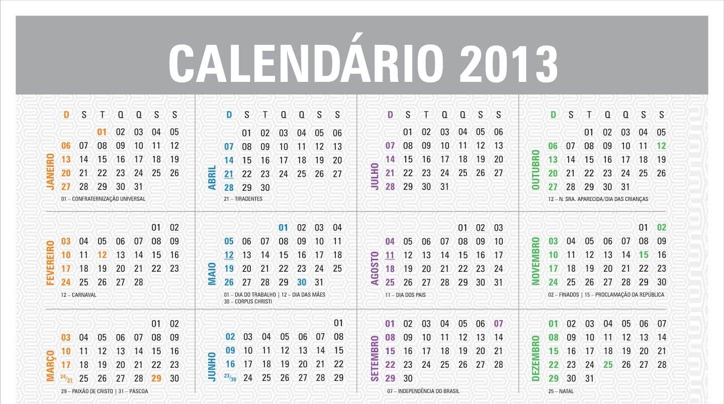 Calendário Janeiro - Feriados, Datas Comemorativas 2021
