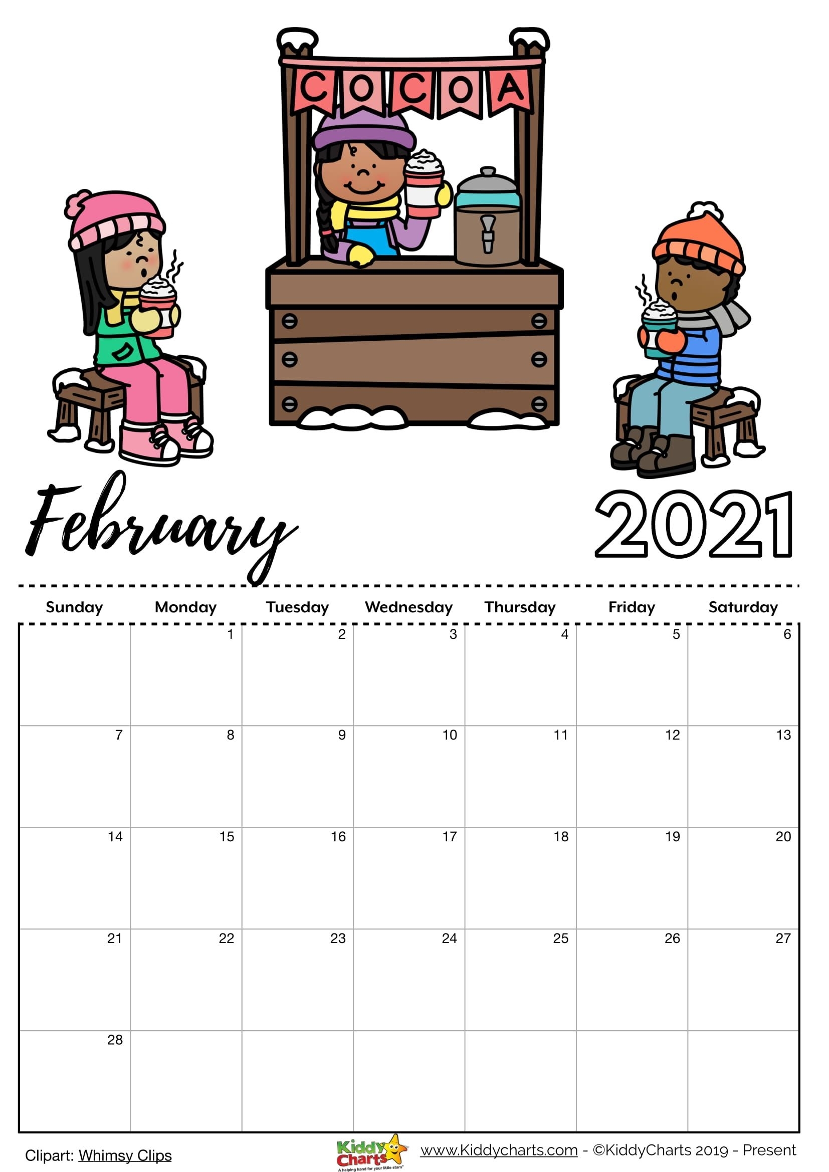 Check Our New Free Printable 2021 Calendar! In 2020 | Kids