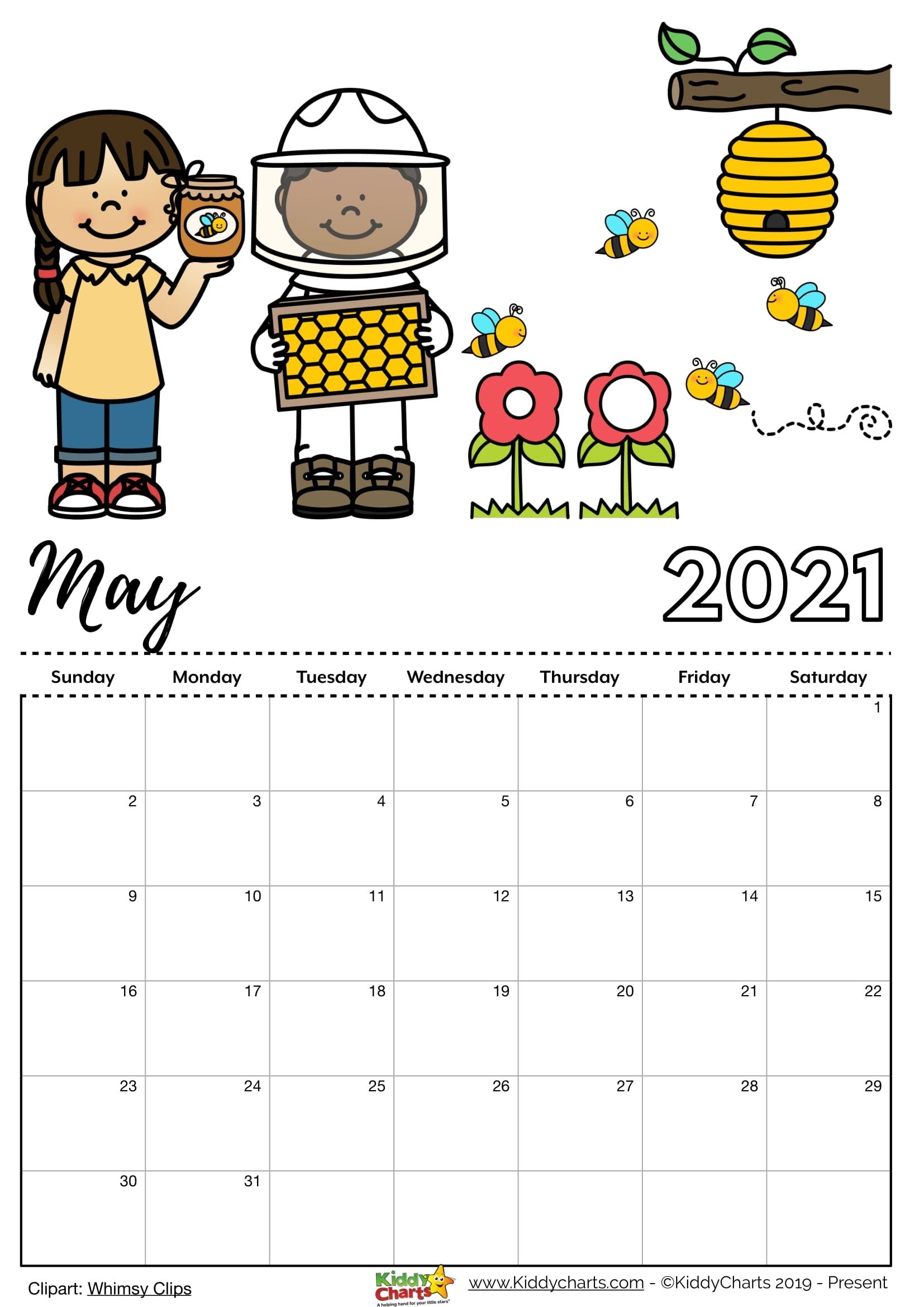 Check Our New Free Printable 2021 Calendar! | Monthly