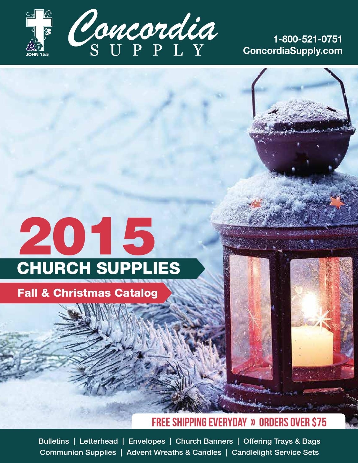 Concordia Supply - Fall &amp; Christmas 2015 Church Supplies