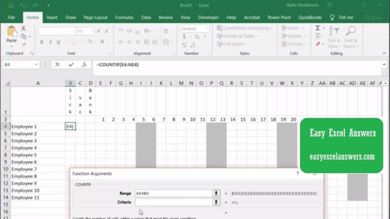 Create A Yearly Leave Tracker For Employees