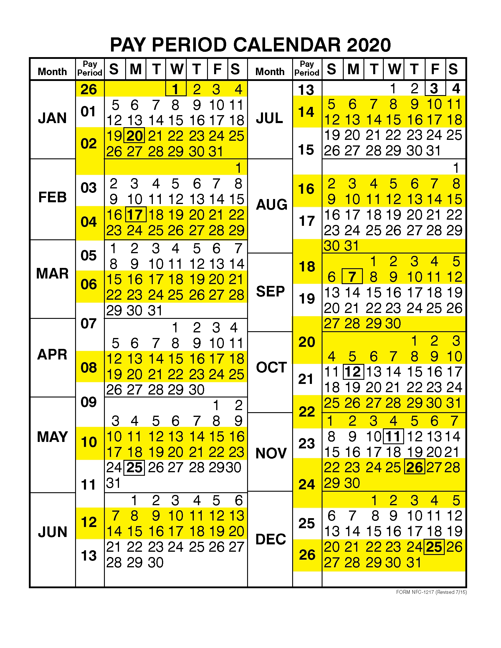 2021 Pay Period Calendar Federal Calendar Template 2022