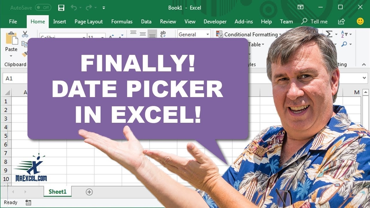 Date Picker In Excel - 2340