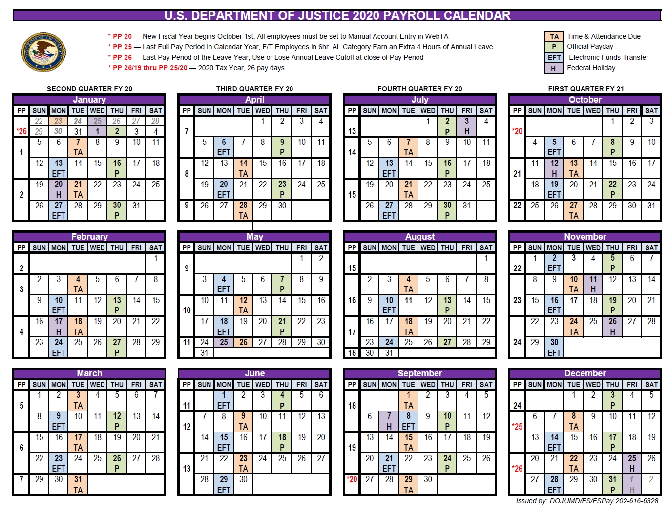 Doj Payroll Calendar 2021 | Payroll Calendar