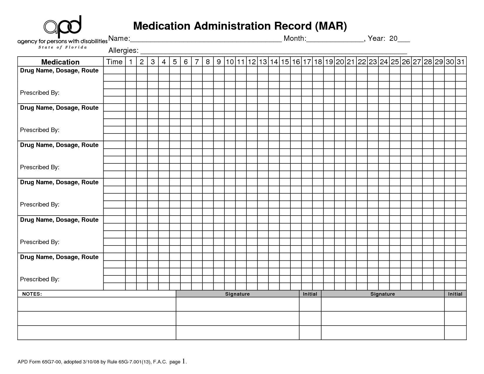 Effective 28 Day Medication Calender In 2020 | Medication