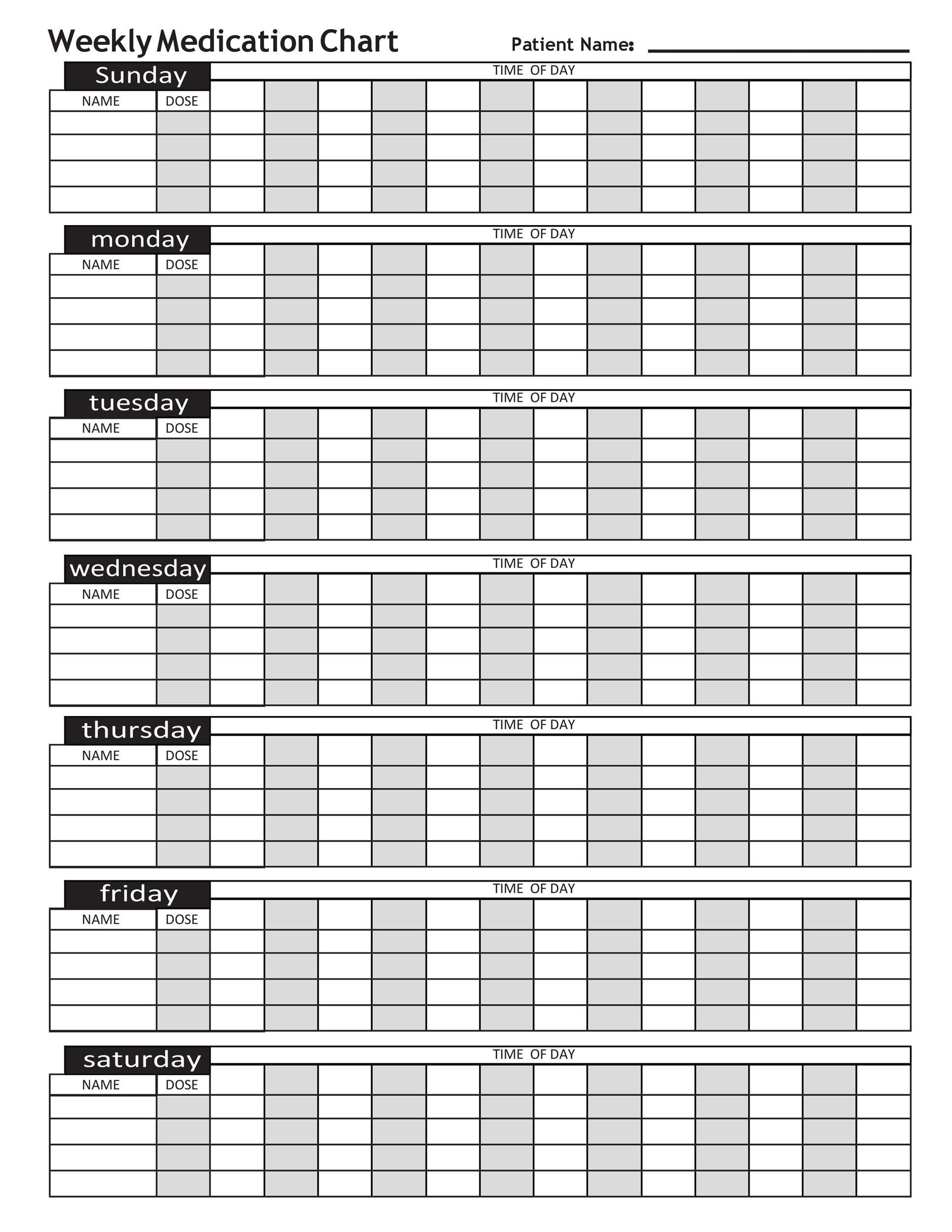 Effective 28 Day Medication Calender In 2020 | Monthly