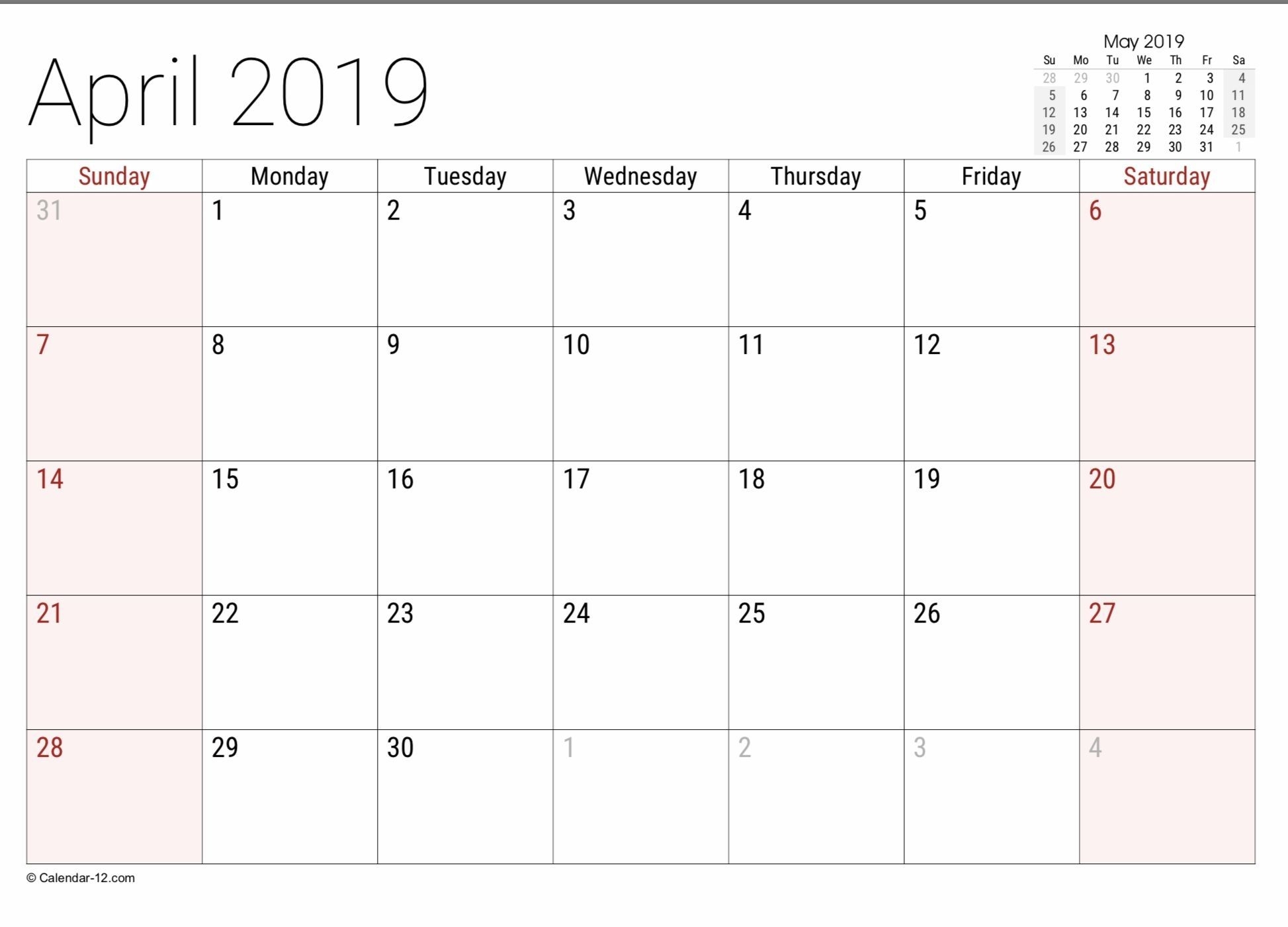 Effective 8 1/2 X 11 Printable May Calendar In 2020 | Free