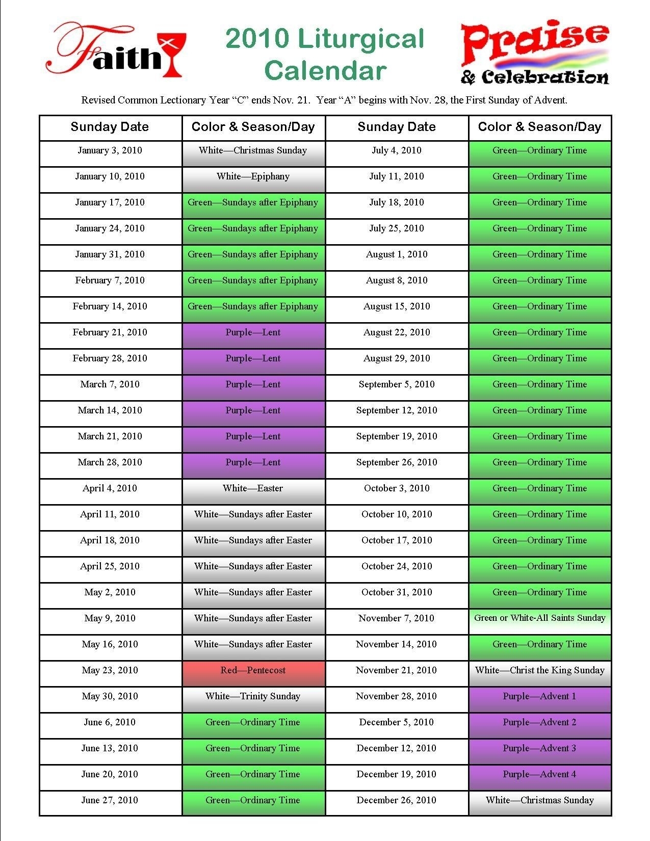 Effective Methodist Parament Colors Calendar Di 2020